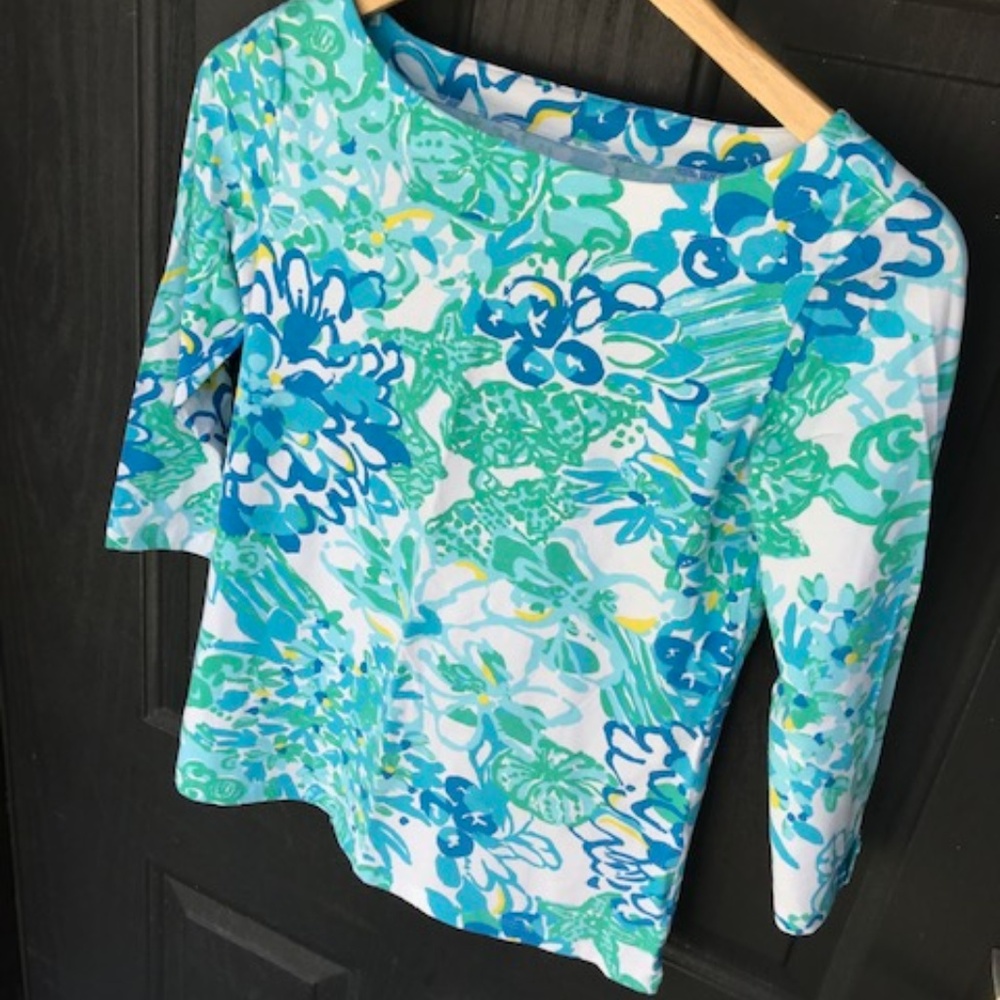 Lilly Pulitzer 3/4 Sleeve Top